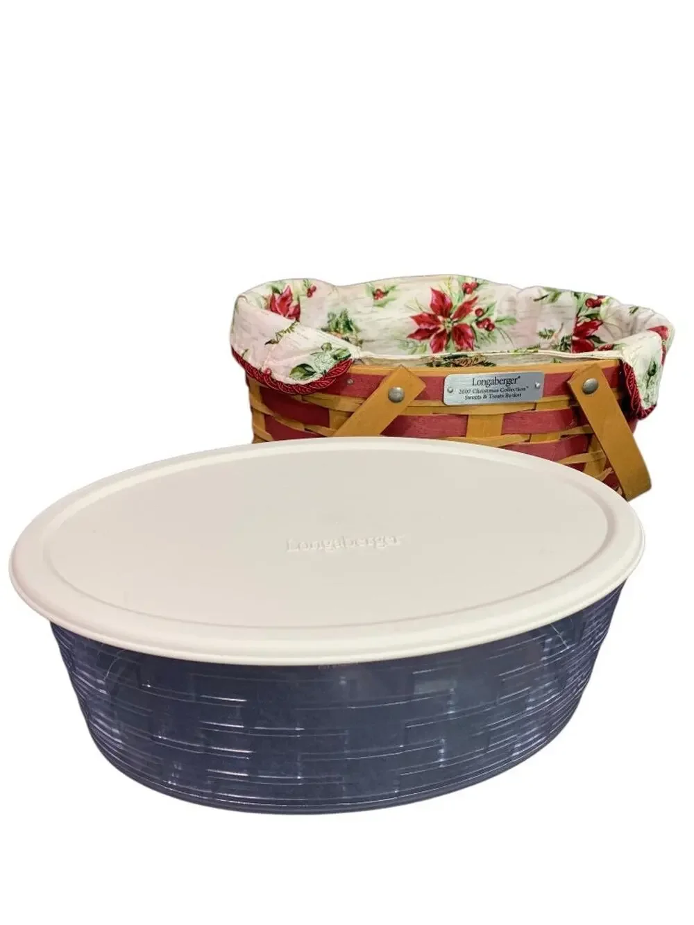 Longaberger 2007 Christmas Collection Sweets & Treats Basket and Liner